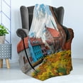thumbnail image 4 of Victorian Soft Flannel Fleece Throw Blanket, Old City Riga Latvia Capital Historical Buildings Medieval Town Image Print, Cozy Plush for Indoor and Outdoor Use, 70" x 90", Multicolor, by Ambesonne, 4 of 5