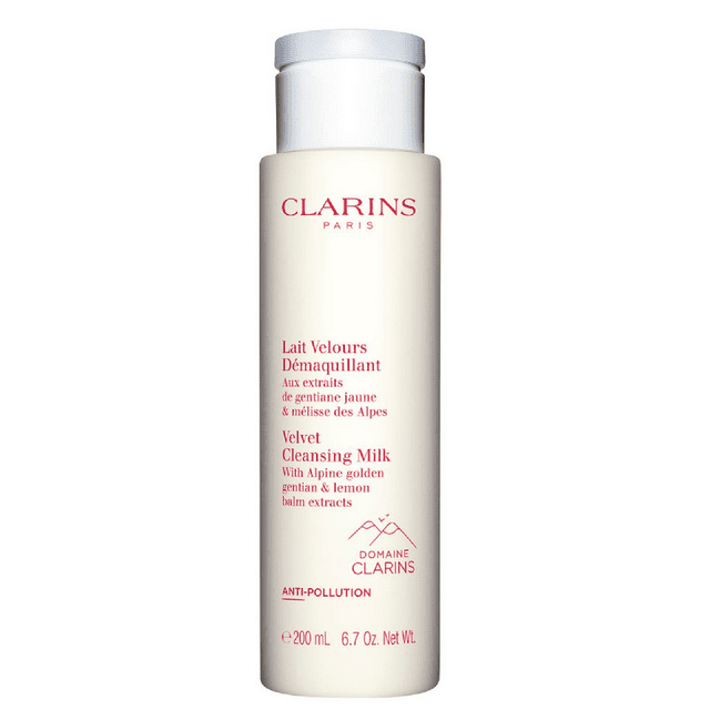 Clarins Velvet Cleansing Milk With Alpine Golden Gentian & Lemon Balm 6.8 oz New