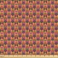thumbnail image 2 of Ambesonne Geometric Fabric by the Yard Upholstery, Retro Vintage Triangle, 10 Yards, Dark Salmon and Dried Rose, 2 of 5