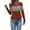 AB1261 Red, variant on Tisuna Fall T-Shirts For Women Cozy Color Block V Neck Tops Ladies Daily Wear Outfits Size L