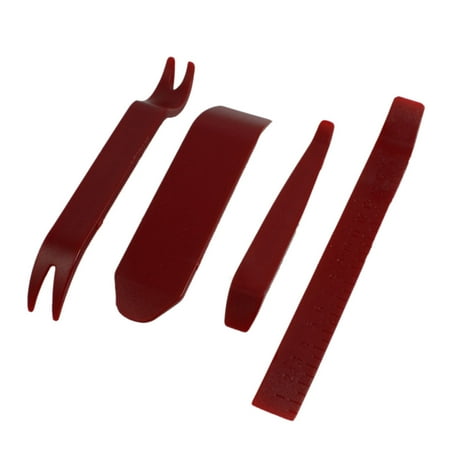 Door Skin Installer - Unique Bargains Unique Bargains Auto Door Panel Audio Dismantle Removal Installer Pry Tool Burgundy 4 Pcs