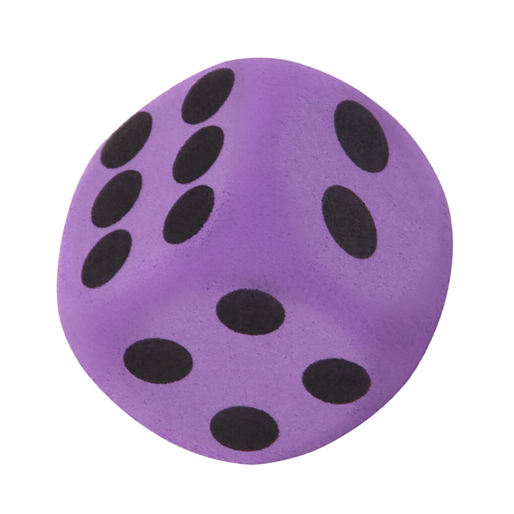 Large EVA Foam Dice Game Entertainment Number Dice Purple Dice Children