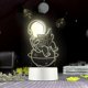 thumbnail image 1 of Lámpara de noche con forma de astronauta y luz de noche con forma de niña, con enchufe luminoso, 1 of 4