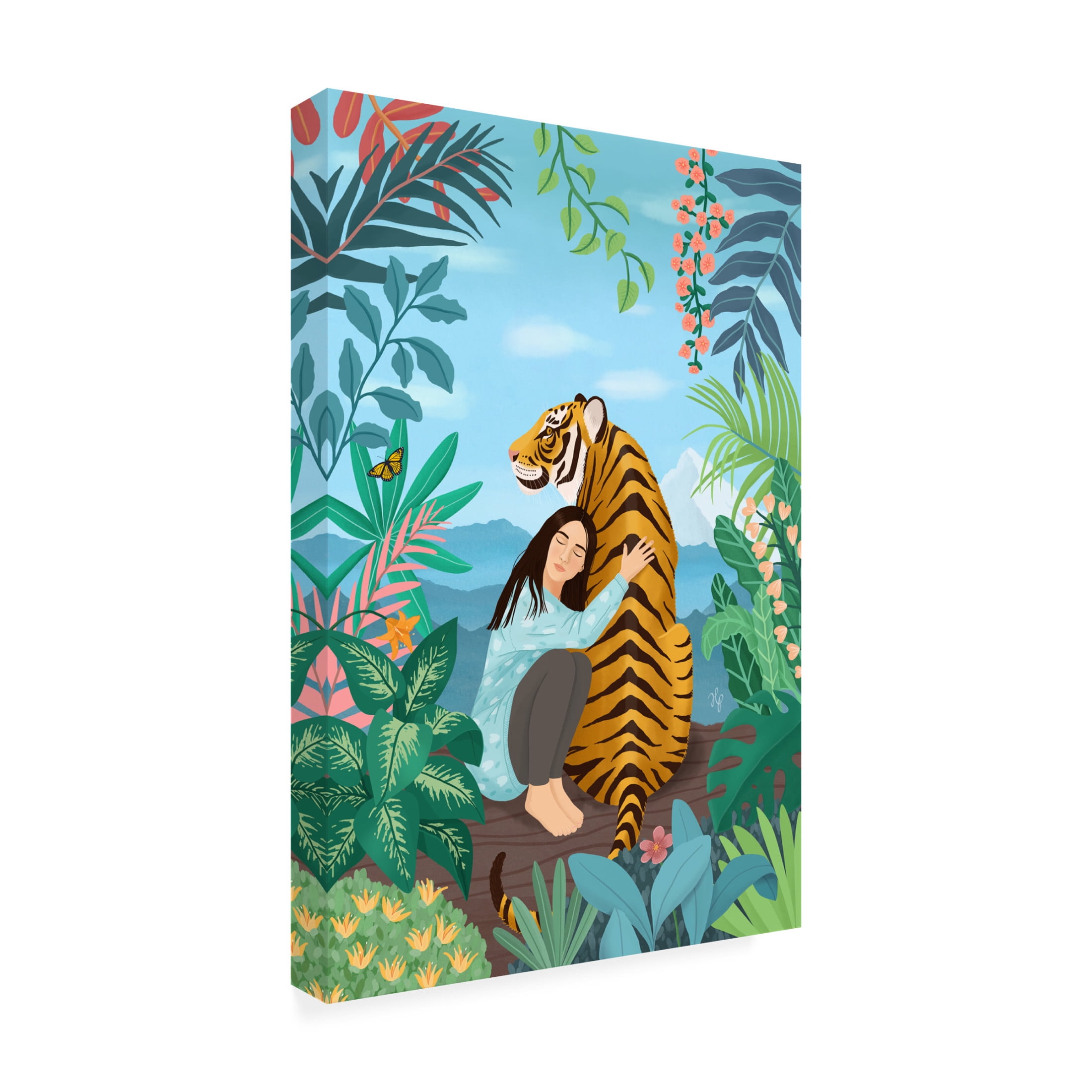 Trademark Fine Art Petra Holikova Tiger Canvas Wall Art