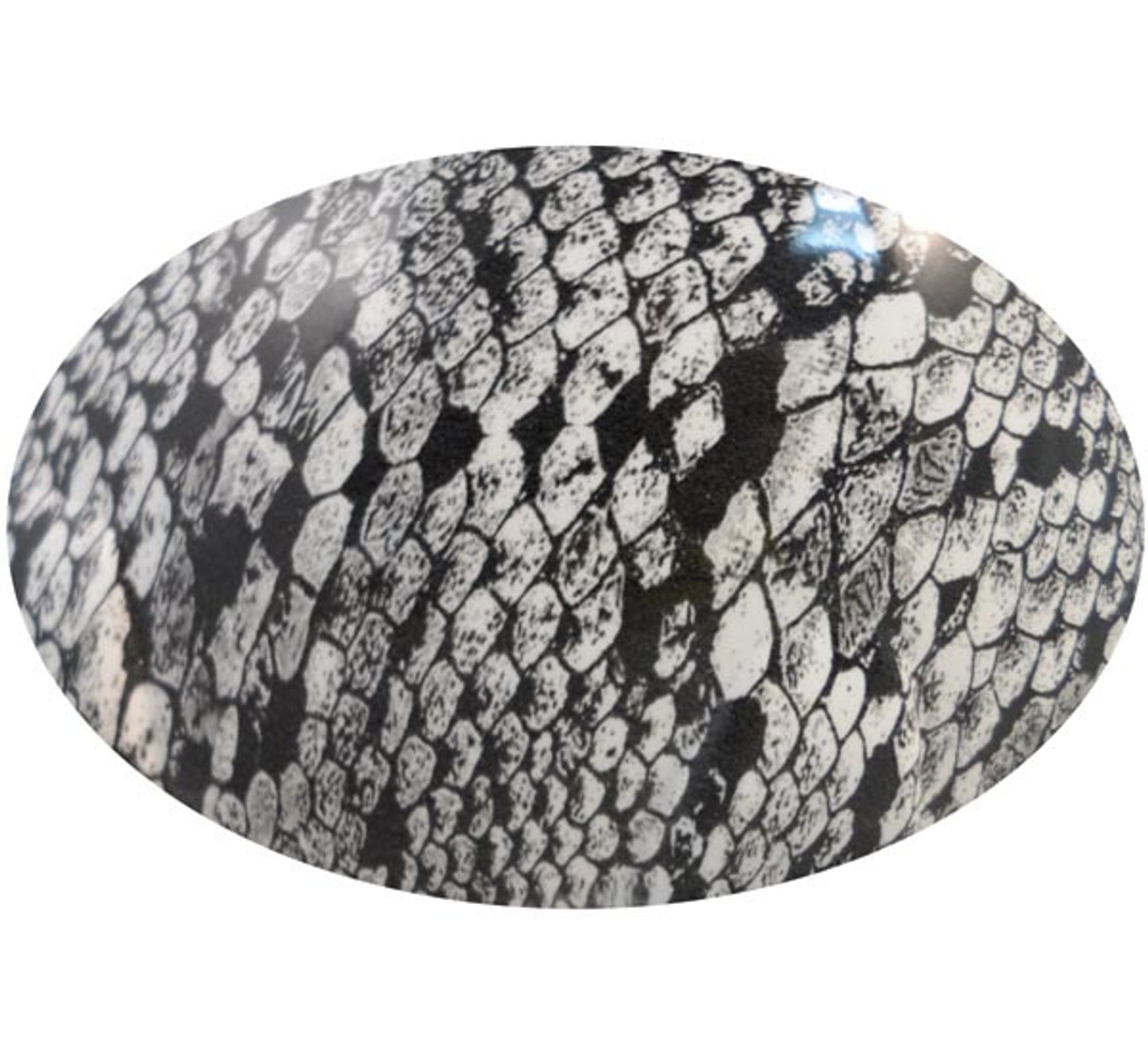 Snakeskin White Hydro Dipped Hard Hats Full Brim Style
