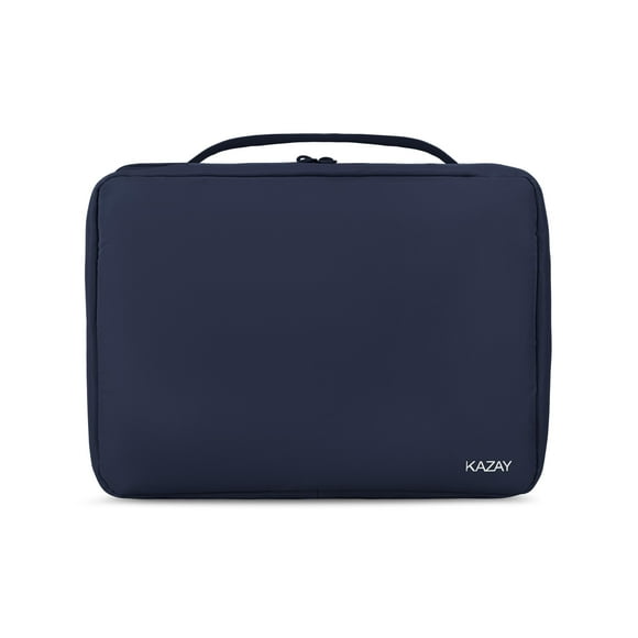 Neceser colgante KAZAY con funda aprobada por la TSA, color azul marino