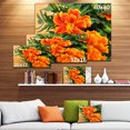 thumbnail image 3 of Marigold Flower on Wooden Background - Floral Canvas Art Print, 3 of 4