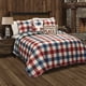 thumbnail image 1 of Juego de 5 edredones Ace Checker rojo / verde King Lush Decor 16T001628, 1 of 2