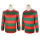 thumbnail image 4 of Disfraz de Freddy Krueger para adulto, traje con parte superior a rayas rojas y verdes, ropa para actuación en el escenario para fiesta de Halloween, 4 of 5
