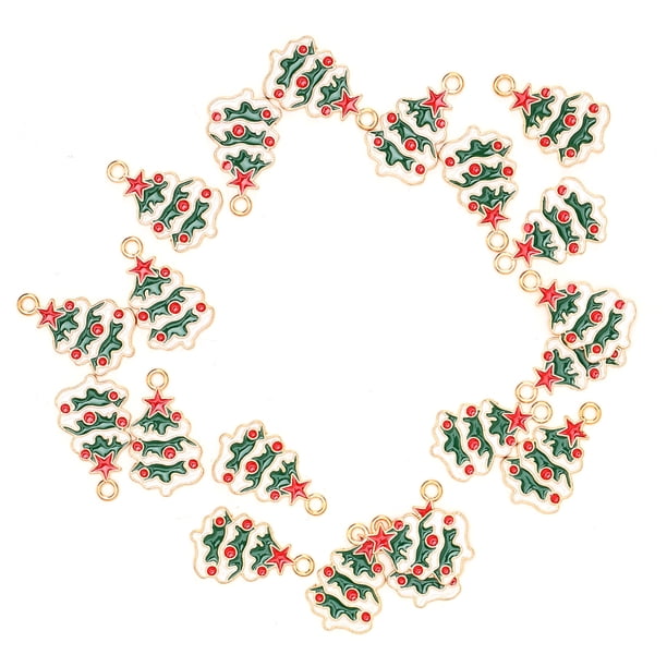 Colgantes De Abalorios Navideños Chapados, Colgantes Navideños Lindos Con Aleación Para Hacer Collares, Pulseras, Aretes, Llaveros, Cadena De Suéter, Día De Navidad Ccdes Otros