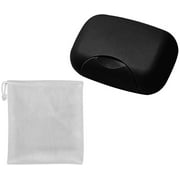Soap Box Holder, Soap Dish Soap Saver Case Container for Bathroom Camping Gym 1 Pack (Black)