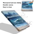 thumbnail image 5 of Beach Pictures Wall Art Ocean Pictures for Wall Art Bathroom Decor Wall Art Beach Art Wall Decor 12 x 16 Ocean Wall Art Seascape Paintings on Canvas Wall Art Blue Ocean Sea, 5 of 6