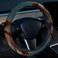 thumbnail image 2 of Cat Retro 14.5 Inch Printing PVC Leather Steering Wheel Cover Auto Accessories, 2 of 6