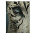 thumbnail image 3 of Designart "Eye Closeup Zebra III" Animals Print on Natural Pine Wood, 3 of 5