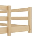 thumbnail image 5 of Sesslife Full Size Floor Bed with Door and Fence, Wood Full Floor Platform Bed with Slats, Full Montessori Bed for Boys Girls, No Box Spring Needed, Oak, 5 of 8