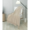 thumbnail image 3 of LR Home Birch/Cream Shag Diamond Lightweight Cotton Throw Blanket, 50" x 60", 3 of 9