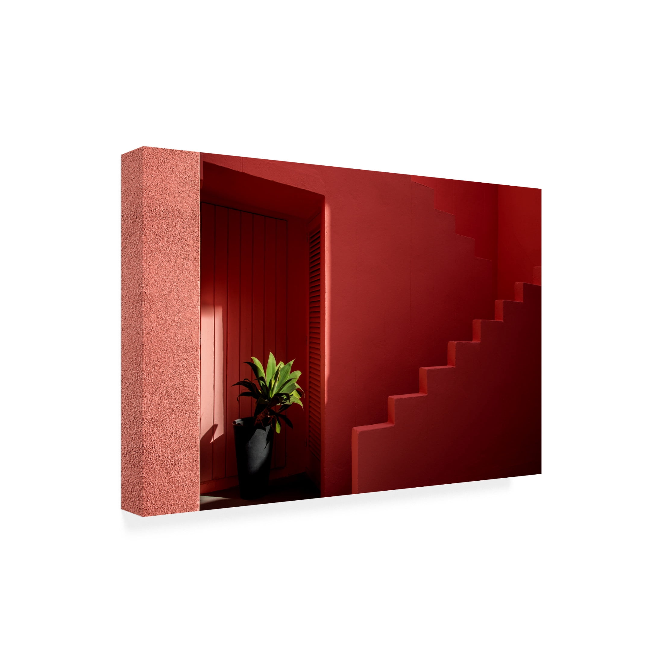Trademark Fine Art Linda Wride Muralla Roja 6 Canvas Wall Art