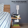 thumbnail image 4 of Electrical Outlet Expander, 3 Prong Power Socket Expander, Electrical Outlets Power Strip with 180 Degree Rotating Base, Extends 22 to 34 Inch, 4 of 7