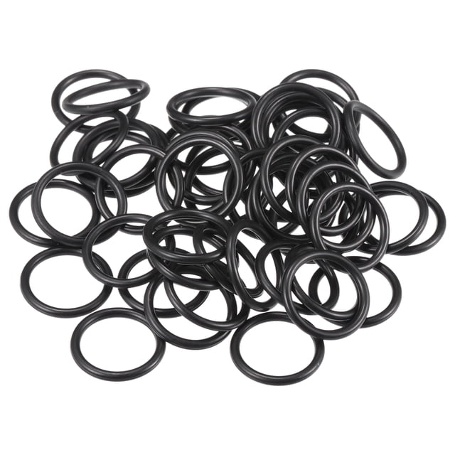 50 Pcs 11mm ID x 1.5mm CS Universal Car O Ring Seal Gasket - Car - Faucet Repair Trucks Suvs Trailer Tube Sealing Waterproof - NBR Rubber Black