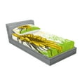 thumbnail image 2 of Ambesonne Nature Fitted Sheet & Pillow Sham Set, Floral with Sunflowers, Twin, Multicolor, 2 of 2