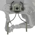 thumbnail image 3 of Juego de 2 soportes universales para auriculares de casco para 1 riel, auriculares de caza y tiro Verde, 3 of 9