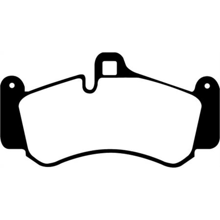Porsche 996 Gt2 - EBC 01-03 Porsche 911 (996) (Cast Iron Rotor only) 3.6 Twin Turbo GT2 Redstuff Front Brake Pads