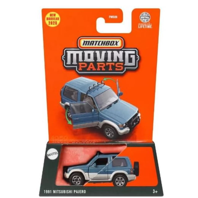 Piezas móviles Matchbox de vehículos fundidos a presión 1991 Mitsubishi Pajero