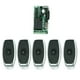 thumbnail image 1 of control remoto,Controlador Unidireccional Dc12V 433Mhz 1 Tecla de Control Remoto Interruptor de Control de Acceso TOMSHOO con 5 controles remotos, 1 of 7
