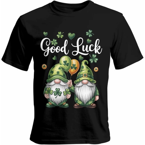 Camisetas para hombre, Día de San Patricio, Gnomo, Trébol, manga corta, informales, camisetas gráficas para adolescentes, niños y hombres