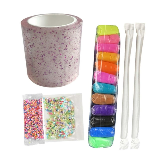 yuksok Nano Tape Bubble Kit Adults with Straws Waterproof Non Marking D