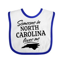 Inktastic Someone in North Carolina Loves Me Boys or Girls Baby Bib