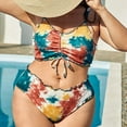 thumbnail image 2 of Plus Size Swimsuits For Women Two Piece Bathing Suits Long Torso Tank Tops With Boyshorts, 2 of 5