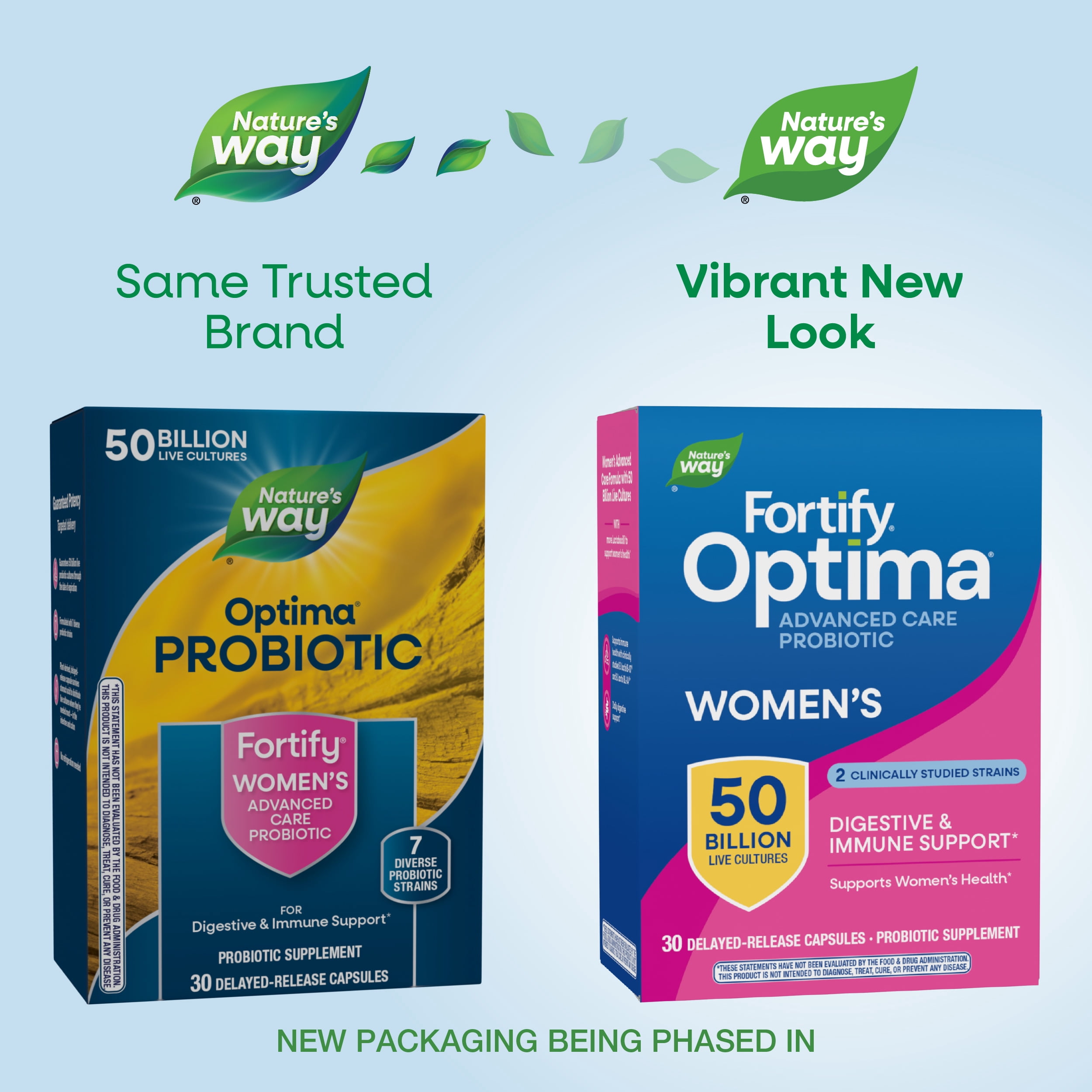 Fortify Optima Women's Probiotic, 50 Billion CFU Capsules, 30 Count