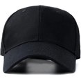 thumbnail image 2 of Solid Color Baseball Cap Simple Fashion Peaked Cap Adjustable Sun Hat (black), 2 of 5