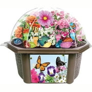 Toys By Nature: Bountiful Butterfly Garden - DIY Biosphere Terrarium Starter Kit, Grow Sweet Flowers, Decorate An Insect Plant Habitat, Adults-Kids 4+