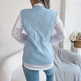 thumbnail image 3 of Aayomet Womens Summer Sweater Knitted Vest College Style Pullover Sweater (Blue, L), 3 of 5