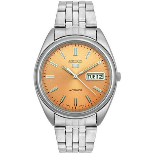 Seiko Men's SNXA11 Copper Dial Stainless Steel Watch 