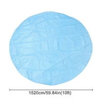 LEORX 2Pack Pool Cover for Round Pool Blue Protective Plastic Cover for Pools
