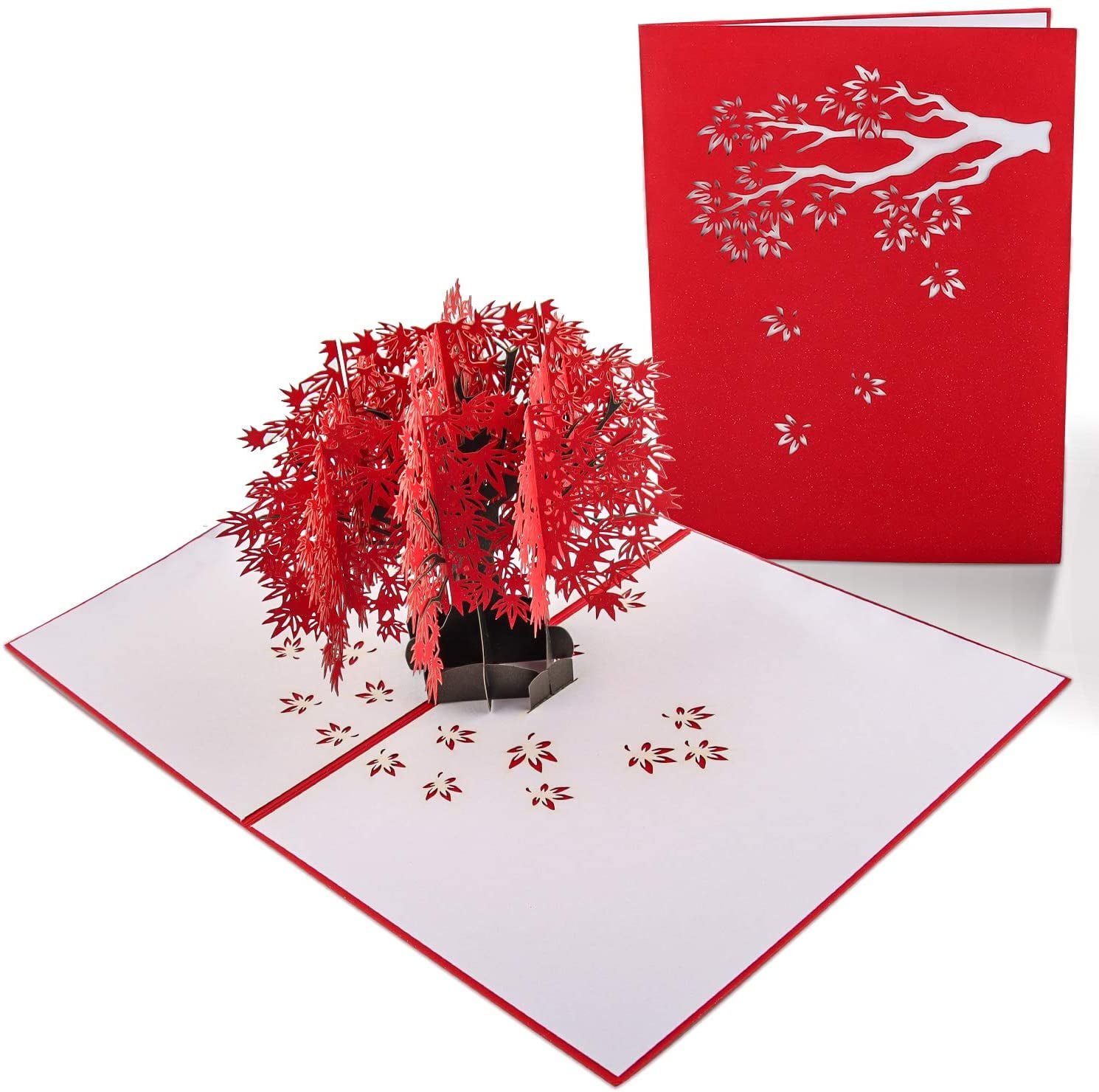 3D Pop Up Greeting Cards Cherry & Lover Valentine Anniversary Easter Birthday 