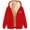 C-RD154, variant on DHFJKG Heavyweight Hooded Jacket For Women Winter Warm Lined Zipper Coat With Pockets And Drawstring Outdoor Cold Weather Coats Cozy Coats