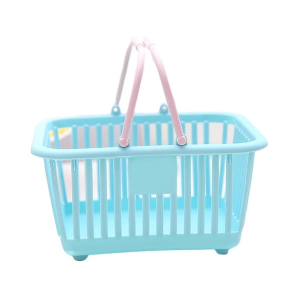Naiovety Organice con estilo Cesta de almacenamiento elegante para varios artículos pequeños y artículos de papelería con gran capacidad Almacenamiento y organización del hogar bebe azul cuadrado