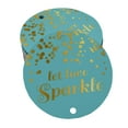 thumbnail image 1 of Inkdotpot Real Gold Foil Let Love Sparkle Wedding Tags Favor Hang Paper Tags 50 Pieces, 1 of 6