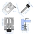 thumbnail image 2 of Soimiss 4pcs Heavy Duty Levelers Adjustable Cold Rolled Steel for Shelving Units Support, 2 of 6