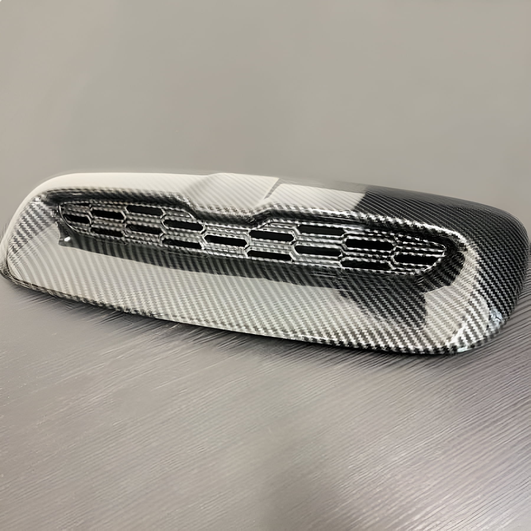 ECOTRIC Hood Scoop Compatible with 2007-2013 Mini Cooper S R55 R56 R57 R58 R59 Air Intake Vent Carbon Fiber Printing
