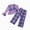 R599-Purple, variant on NOLDARES Toddler Infant Kid Girl Cute Outfits Clothing 2 Piece Long Sleeve Soft Top and Pants Print Clothes Set Fall Winter(Blue,1-2 Y)