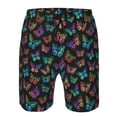 thumbnail image 3 of Balery Multicolored Butterflies Traje de Baño Estilo Hawaiano para Hombre, Shorts de Secado Rápido con Bolsillos-X-Large, 3 of 6