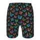 thumbnail image 3 of Balery Multicolored Butterflies Traje de Baño Estilo Hawaiano para Hombre, Shorts de Secado Rápido con Bolsillos-Medium, 3 of 6