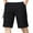 Black, variant on JIUKE Mens Cargo Shorts Summer Casual Lightweight Solid Color Elastic High Waisted Straight Leg Work Shorts