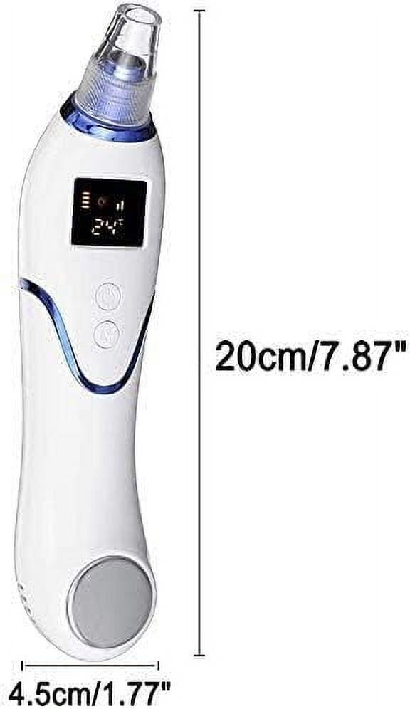 Blackhead Remover Vacuum Electric Blackhead Removal Tools Pore Cleaner Extractor Facial Cleaner SuctionTools, 5 Adjustable Suction Power, 5 Replacement Probes, USB Rechargeable，Safe, effective, painl