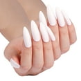 thumbnail image 2 of Qarigey 1 juego de uñas postizas de diferentes colores, varias formas, accesorios falsos. Juegos de manicura SM17-W Blanco Qarigey CE011402-03, 2 of 4